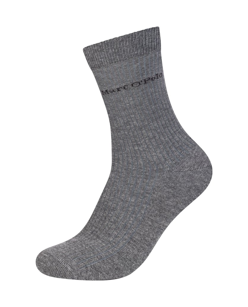 Marc-O´Polo-Socken-Classics-Organic-Rib-grau