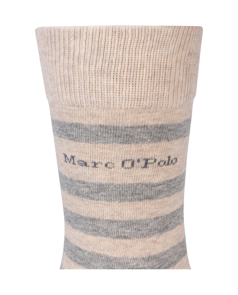 Marc-O´Polo-Socken-Classics-Organic-Bold-Stripes-beige