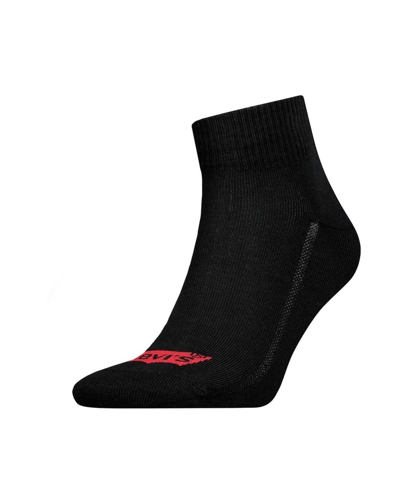 Levis-Unisex-Socken-3er-Pack-Mid-Cut-Batwing-Logo-Recycled-Cotton-3P-schwarz