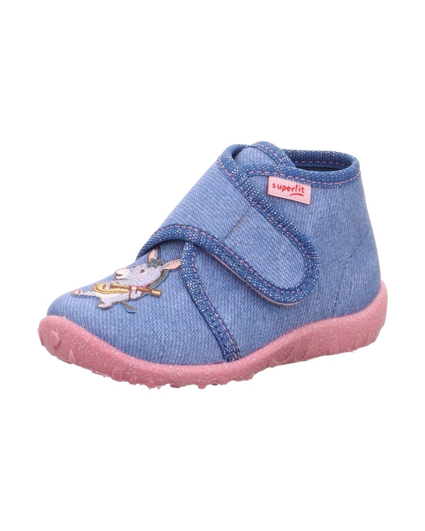 Superfit-Geschlossener-Hausschuh-SPOTTY-blau