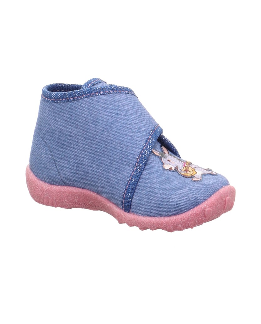 Superfit-Geschlossener-Hausschuh-SPOTTY-blau