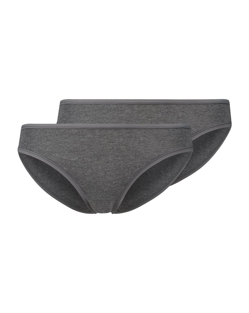 Skiny-Damen-Slip-2er-Pack-Advantage-Cotton-Stretch-Bikini-Briefs-grau