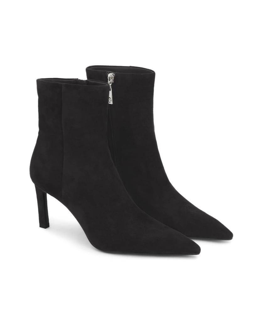 Kazar-Stiefeletten-aus-Wildleder-in-schwarz-mit-spitzer-Nase-schwarz