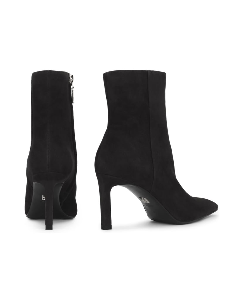 Kazar-Stiefeletten-aus-Wildleder-in-schwarz-mit-spitzer-Nase-schwarz