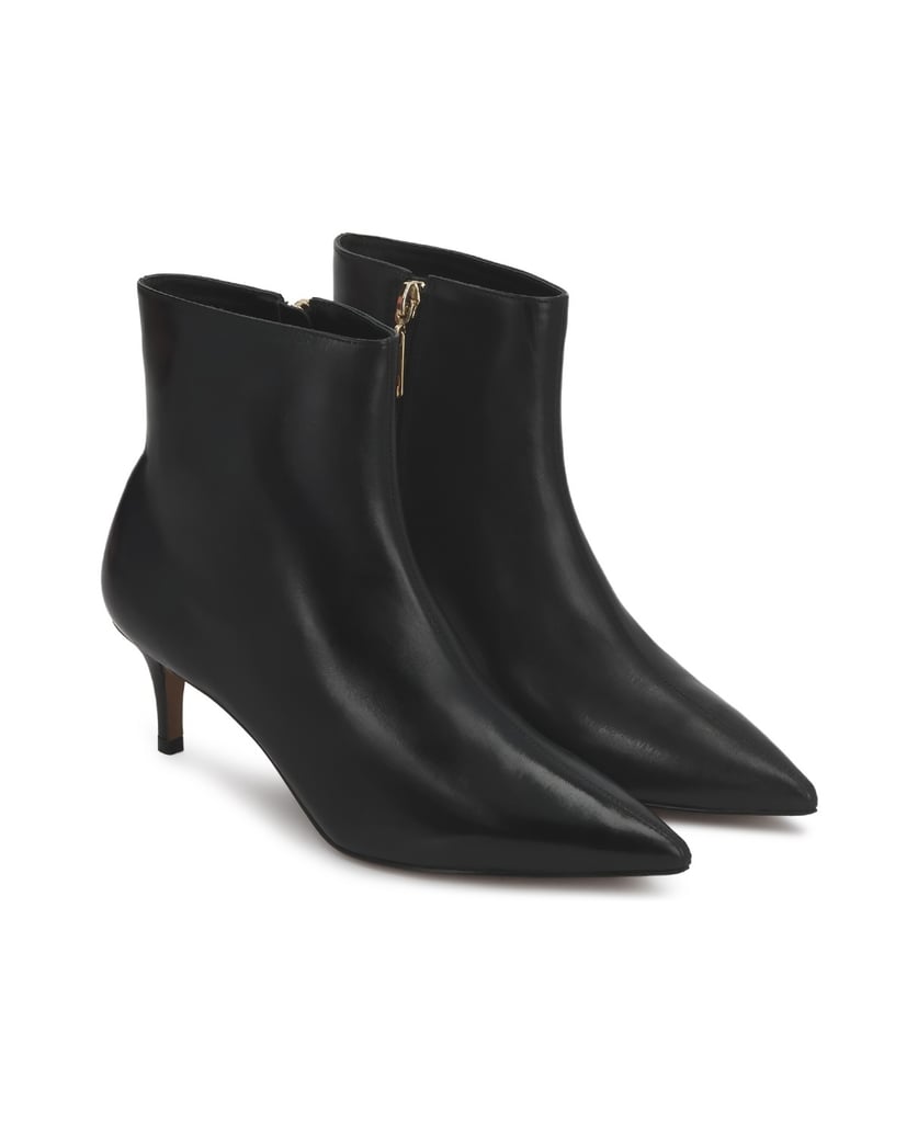 Kazar-Stöckelschuhe-aus-Leder-in-Schwarz-mit-Stöckelabsätzen-und-schmaler-Nase-schwarz