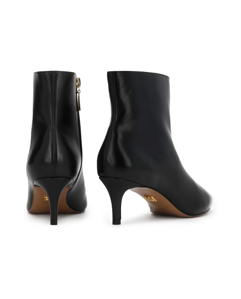 Kazar-Stöckelschuhe-aus-Leder-in-Schwarz-mit-Stöckelabsätzen-und-schmaler-Nase-schwarz