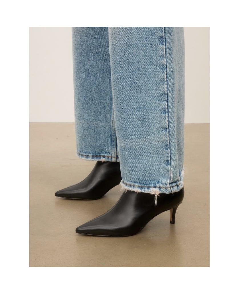 Kazar-Stöckelschuhe-aus-Leder-in-Schwarz-mit-Stöckelabsätzen-und-schmaler-Nase-schwarz