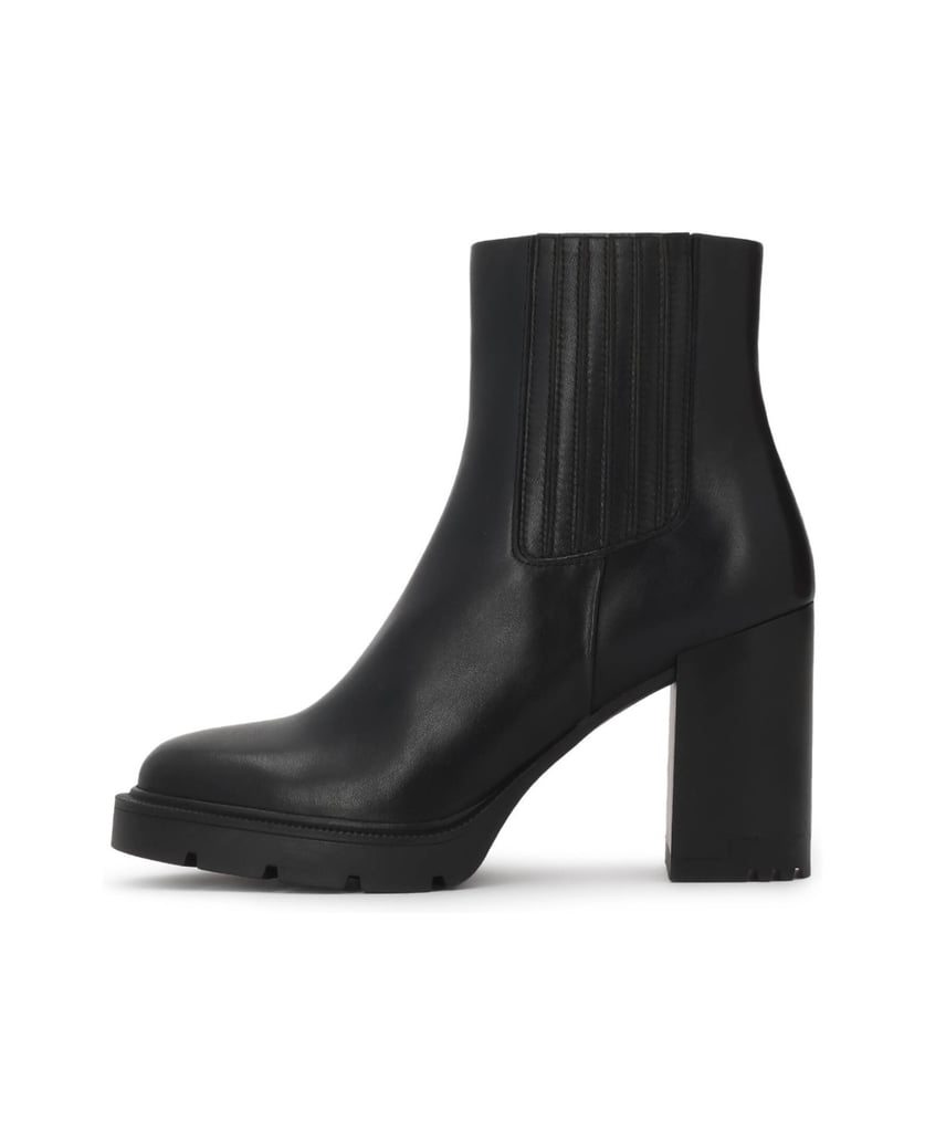 Kazar-Stiefeletten-aus-Leder-in-Schwarz-mit-elastischen-Einsätzen-schwarz