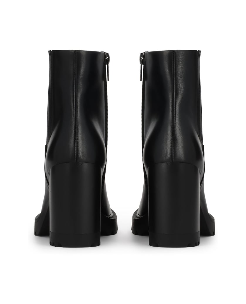 Kazar-Stiefeletten-aus-Leder-in-Schwarz-mit-elastischen-Einsätzen-schwarz