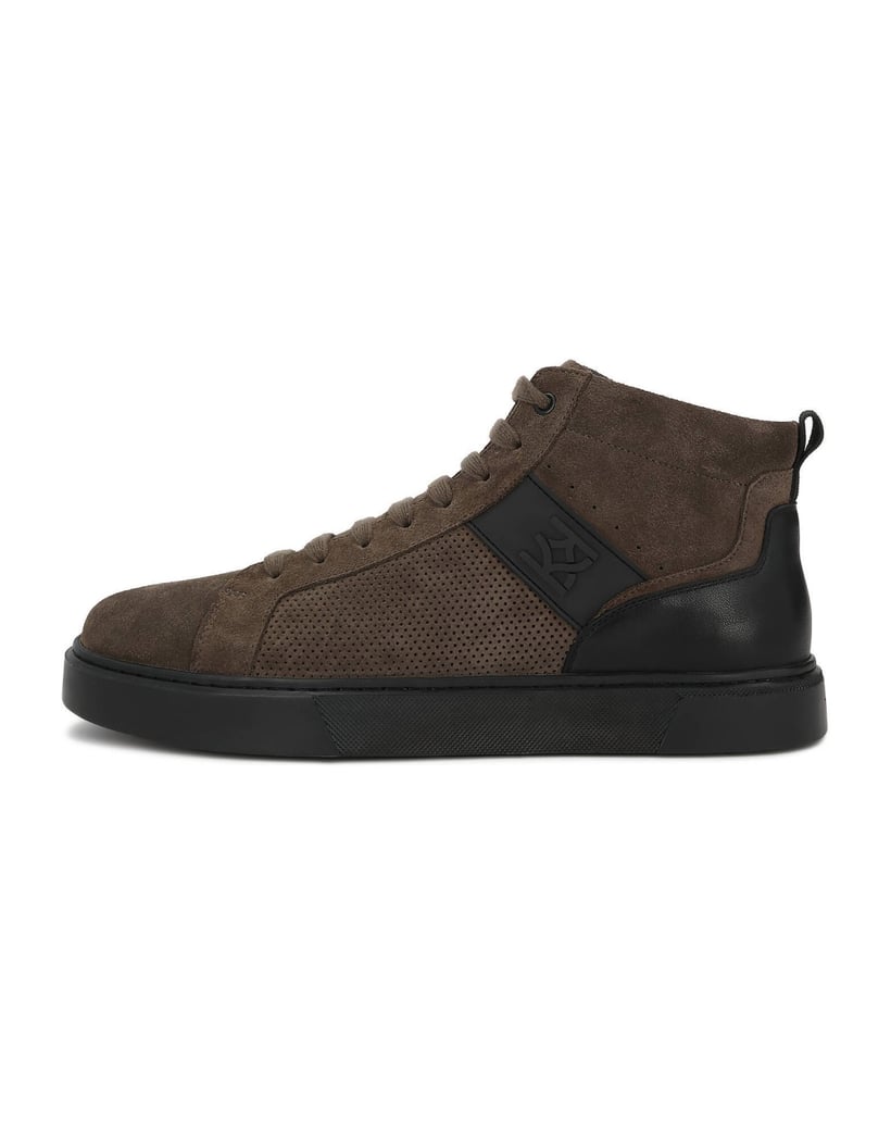 Kazar-Taupe-Sneakers-für-Herren-aus-perforiertem-Leder-und-Wildleder-taupe