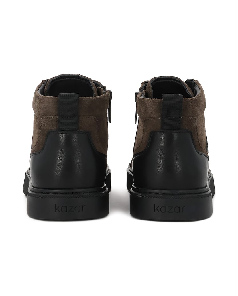 Kazar-Taupe-Sneakers-für-Herren-aus-perforiertem-Leder-und-Wildleder-taupe