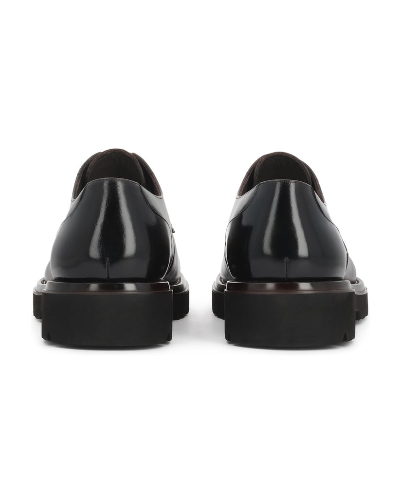Kazar-Braune-Derby-Schuhe-mit-Treppensohle-braun
