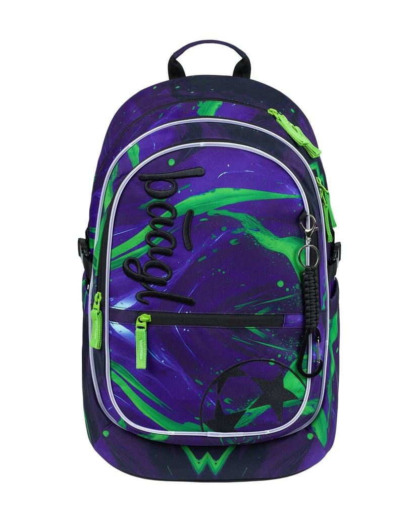 Baagl-Schulrucksack-Set-Core-Football-Champion-5tlg.:-Schulrucksack,-Federmäppchen,-Turnbeutel,-Bauchtasche,-Laptophülle-blau