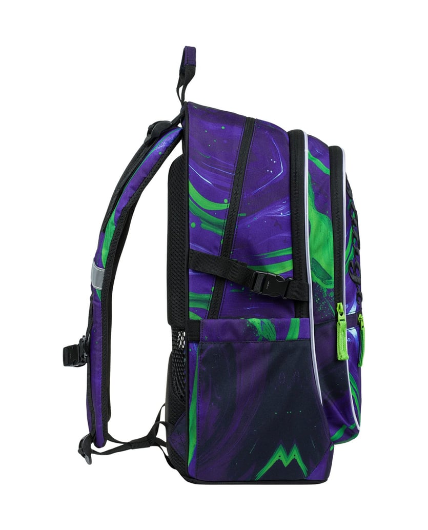 Baagl-Schulrucksack-Set-Core-Football-Champion-5tlg.:-Schulrucksack,-Federmäppchen,-Turnbeutel,-Bauchtasche,-Laptophülle-blau