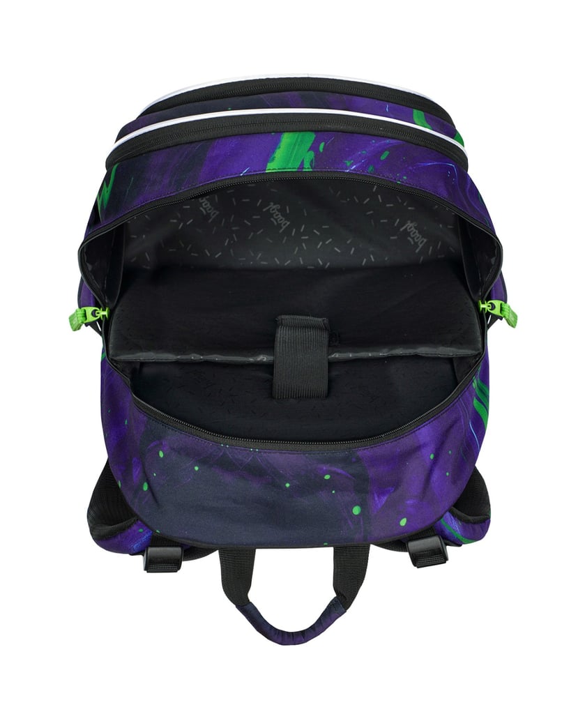 Baagl-Schulrucksack-Set-Core-Football-Champion-5tlg.:-Schulrucksack,-Federmäppchen,-Turnbeutel,-Bauchtasche,-Laptophülle-blau