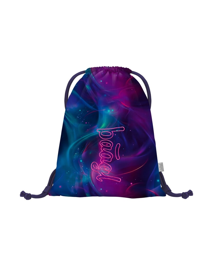 Baagl-Schulrucksack-Set-Core-Nova-5tlg.:-Schulrucksack,-Federmäppchen,-Turnbeutel,-Bauchtasche,-Laptophülle-lila