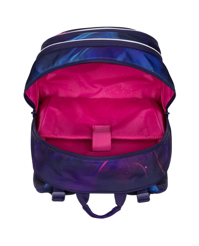 Baagl-Schulrucksack-Set-Core-Nova-5tlg.:-Schulrucksack,-Federmäppchen,-Turnbeutel,-Bauchtasche,-Laptophülle-lila