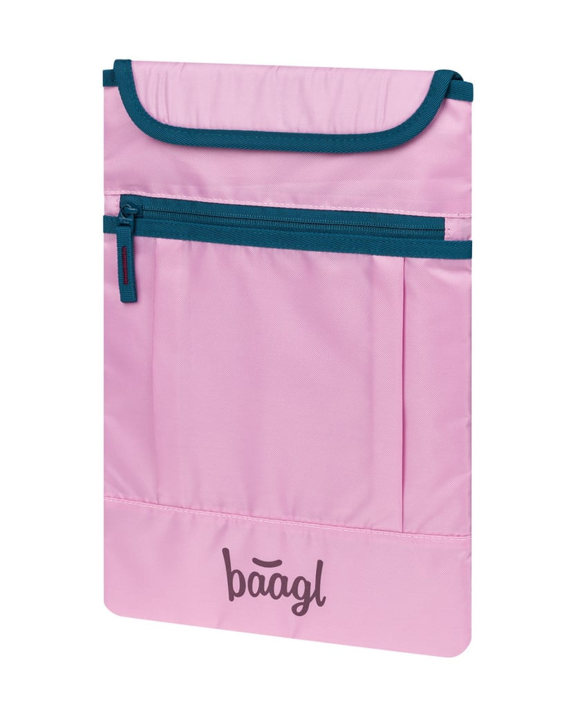 Baagl-Schulrucksack-Set-Skate-Rose-5tlg.:-Schulrucksack,-Federmäppchen,-Sporttasche,-Bauchtasche,-Laptophülle-rosa