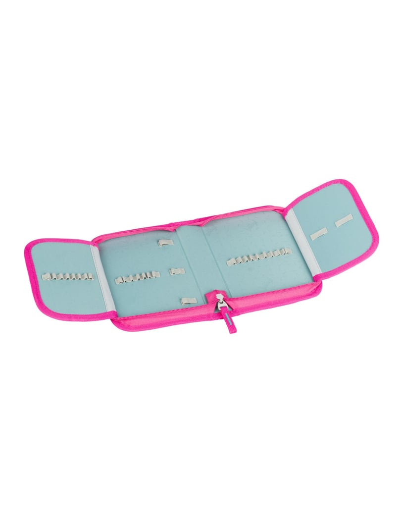 Baagl-Schulranzen-Set-Ergo-Flamingos-5tlg.:-Schulranzen,-Federmäppchen,-Turnbeutel,-Schürze,-Brustbeutel-rosa