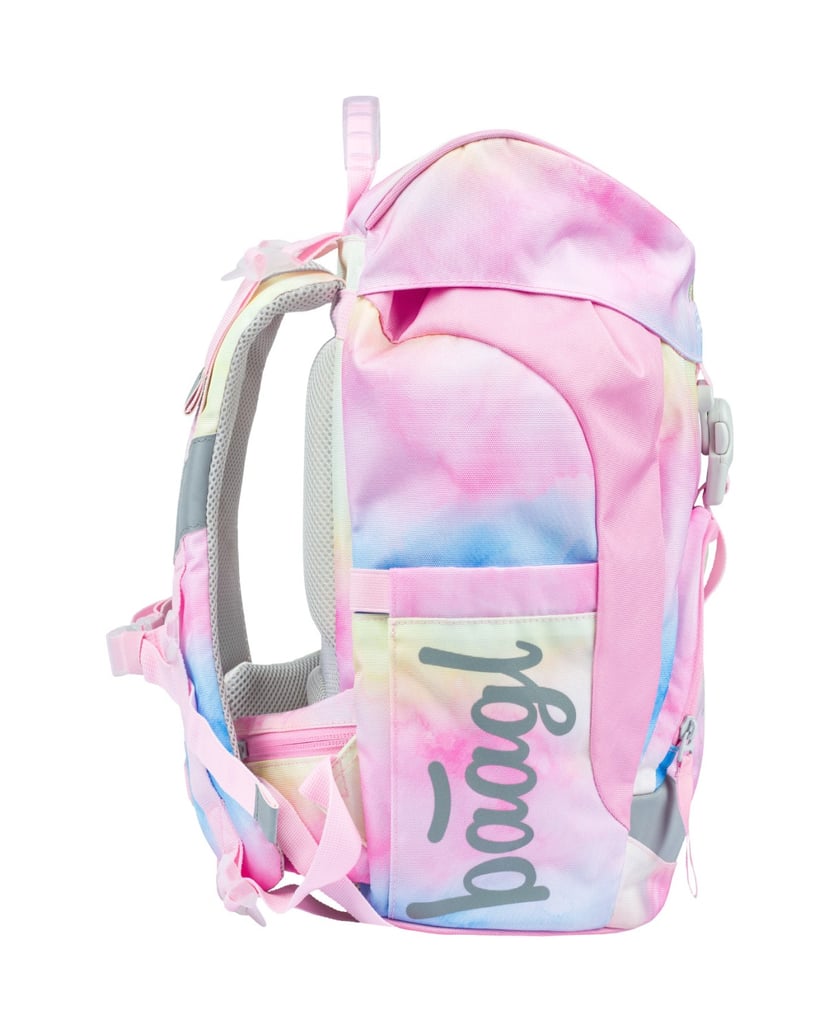 Baagl-Schulrucksack-Set-Airy-Rainbow-Unicorn-5tlg:-Schulrucksack,-Federmäppchen,-Turnbeutel,-Schürze,-Brustbeutel-rosa