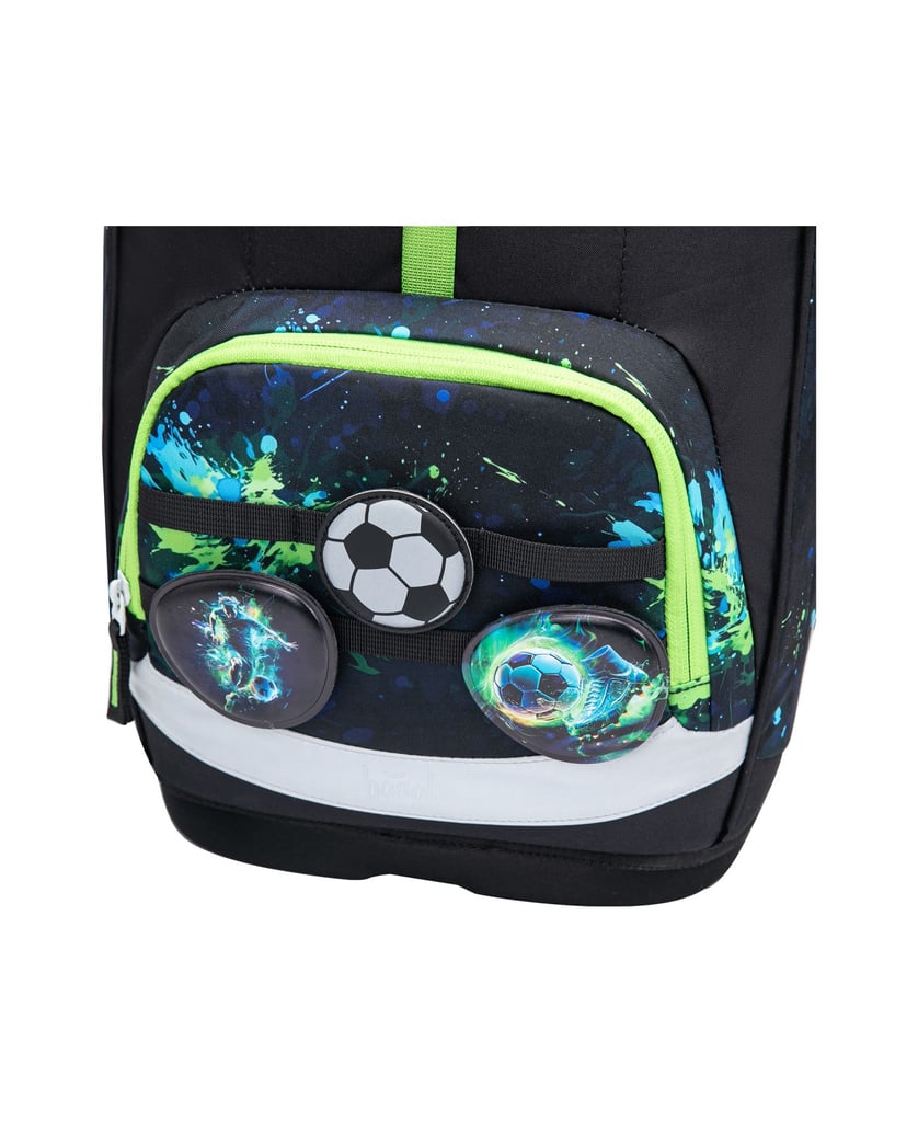 Baagl-Schulrucksack-Airy-Plus-Fußball-schwarz