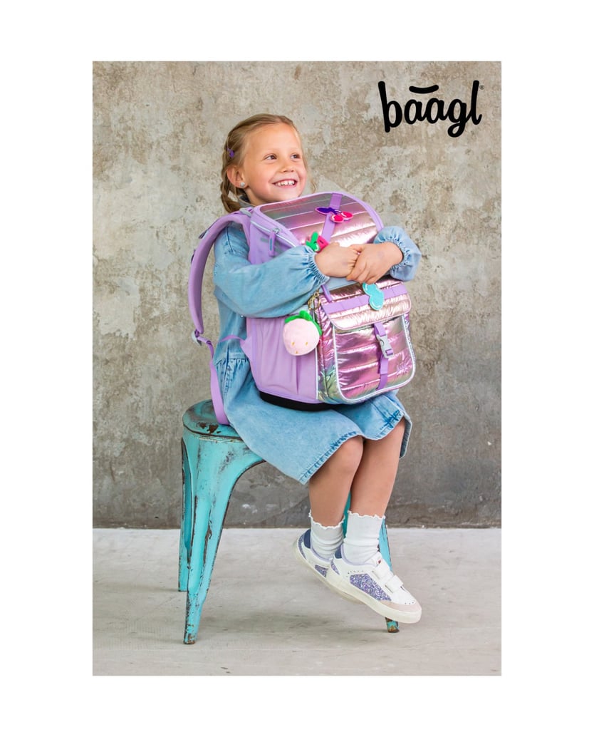 Baagl-Schulranzen-Set-Zippy-Lavender-3tlg.:-Schulranzen,-Federmäppchen,-Turnbeutel-lila
