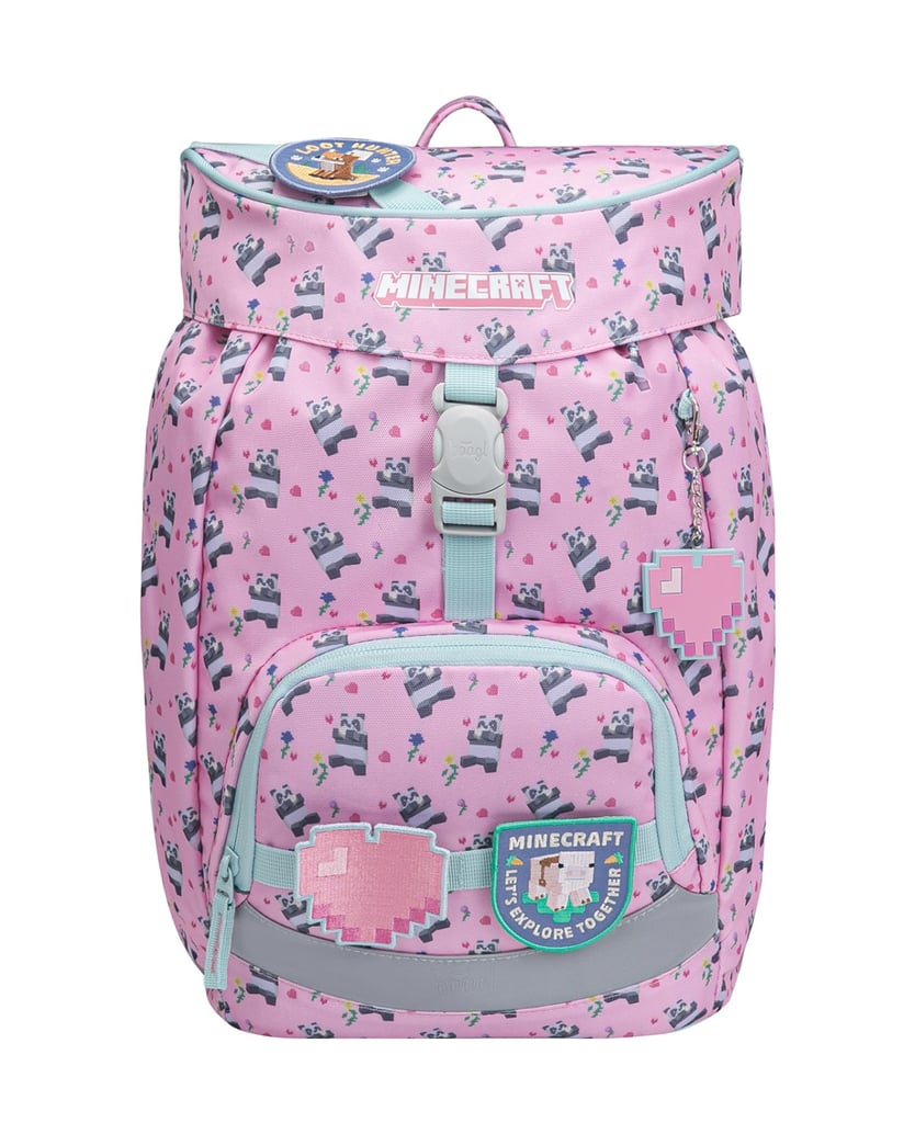 Baagl-Schulrucksack-Airy-Minecraft-Panda-rosa