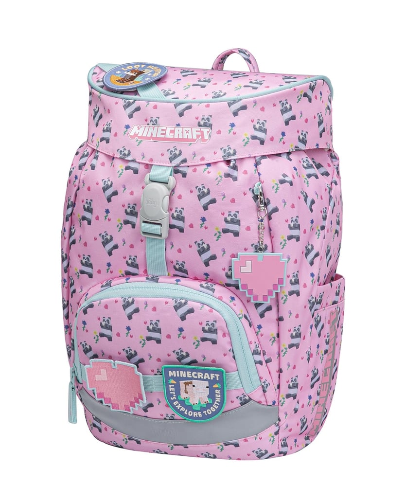 Baagl-Schulrucksack-Airy-Minecraft-Panda-rosa