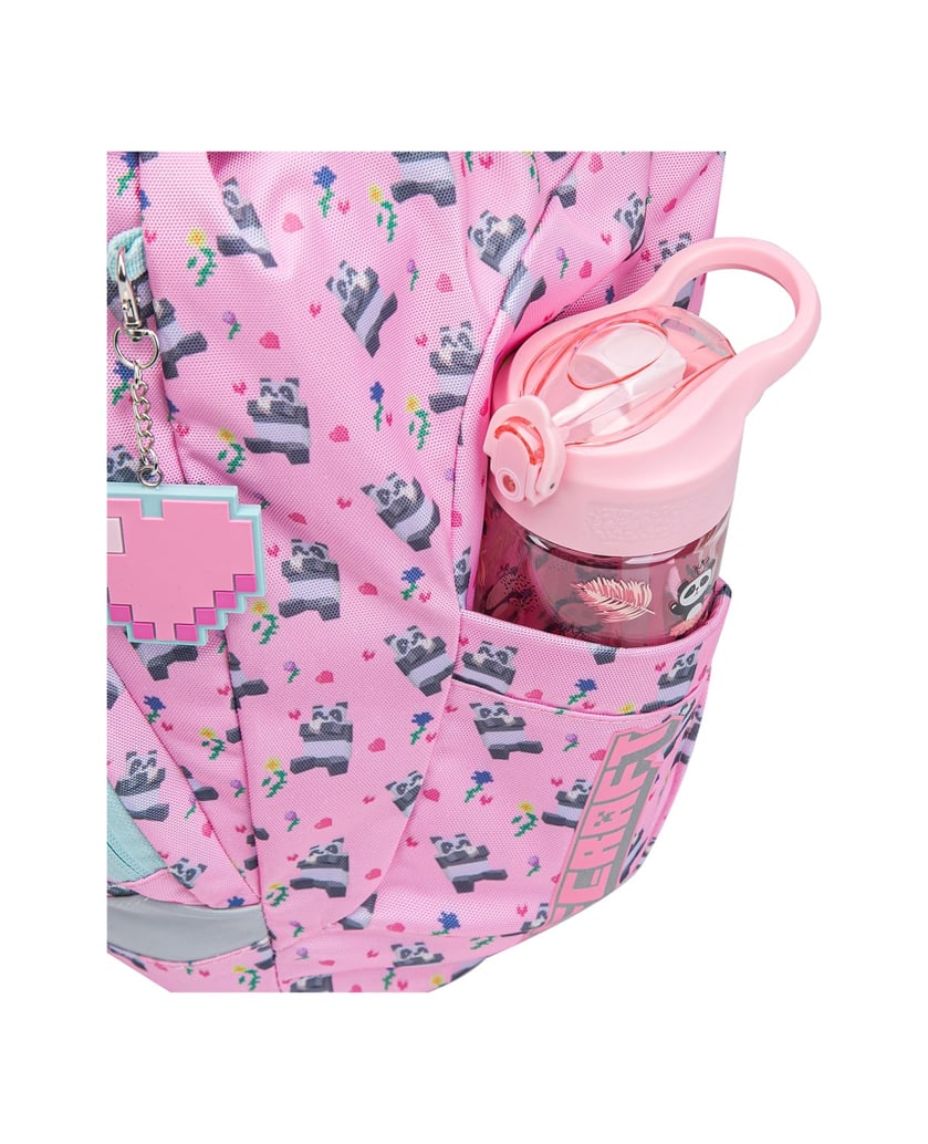 Baagl-Schulrucksack-Airy-Minecraft-Panda-rosa