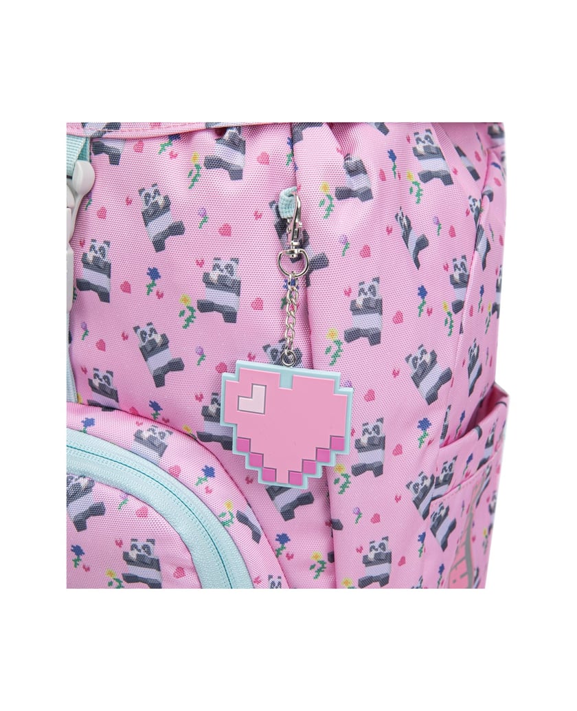 Baagl-Schulrucksack-Airy-Minecraft-Panda-rosa