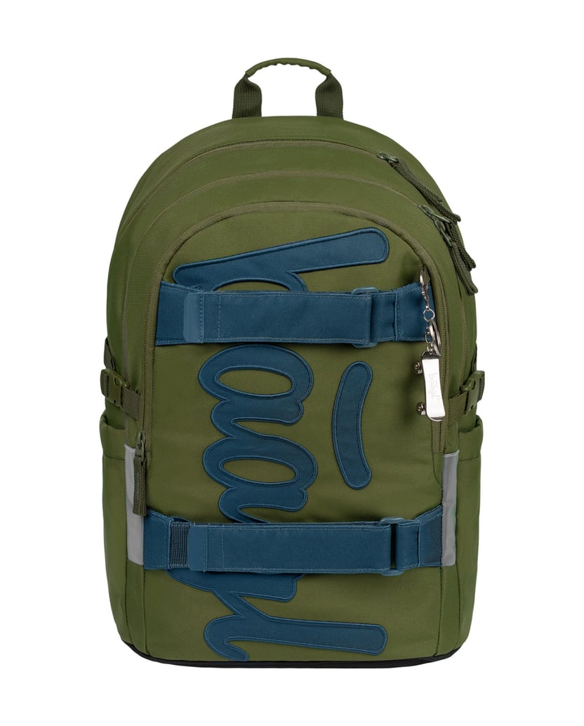 Baagl-Schulrucksack-Skate-Olive-grün