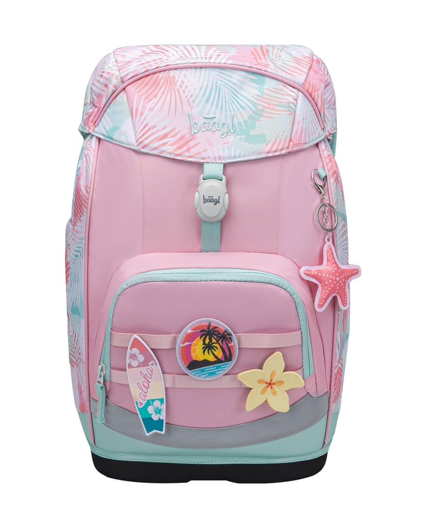 Baagl-Schulrucksack-Set-Airy-Plus-Sunset-3tlg.:-Schulrucksack,-Federmäppchen,-Turnbeutel-rosa