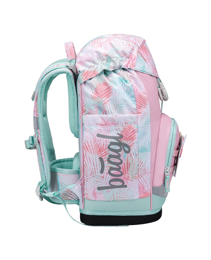 Baagl-Schulrucksack-Set-Airy-Plus-Sunset-3tlg.:-Schulrucksack,-Federmäppchen,-Turnbeutel-rosa