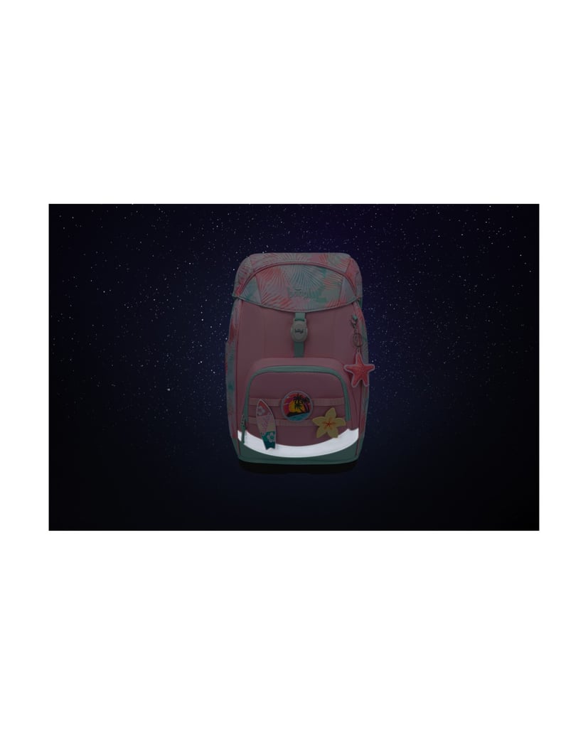 Baagl-Schulrucksack-Set-Airy-Plus-Sunset-3tlg.:-Schulrucksack,-Federmäppchen,-Turnbeutel-rosa