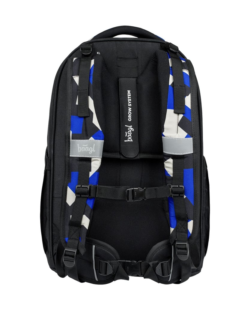 Baagl-Schulrucksack-Set-Skate-Max-Variety-3tlg.:-Schulrucksack,-Federmäppchen,-Turnbeutel-schwarz