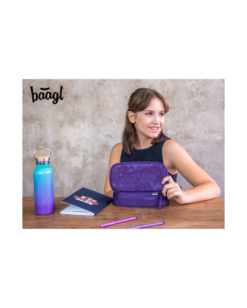 Baagl-Federmäppchen-Etui-Plum
