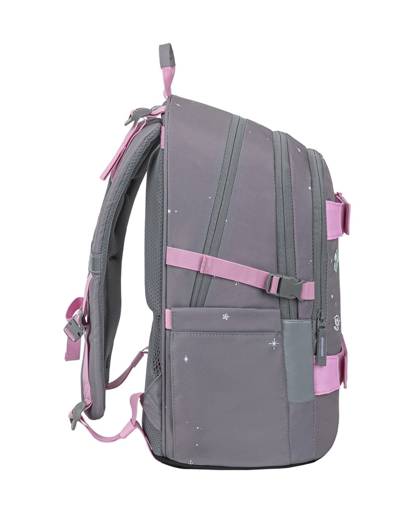 Baagl-Schulrucksack-Skate-Kuromi-Grey-grau