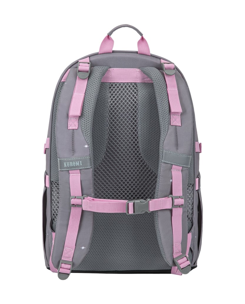 Baagl-Schulrucksack-Skate-Kuromi-Grey-grau
