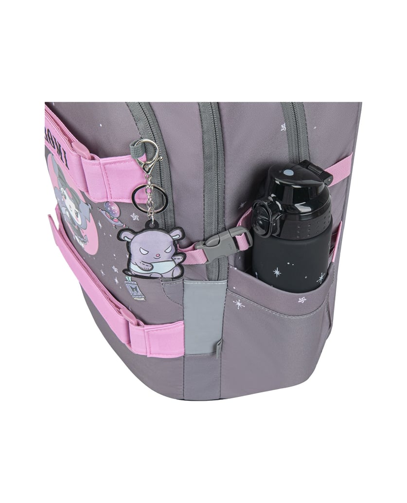 Baagl-Schulrucksack-Skate-Kuromi-Grey-grau