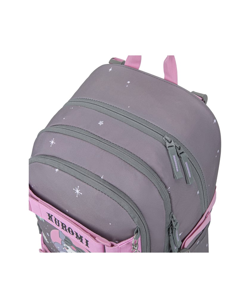 Baagl-Schulrucksack-Skate-Kuromi-Grey-grau