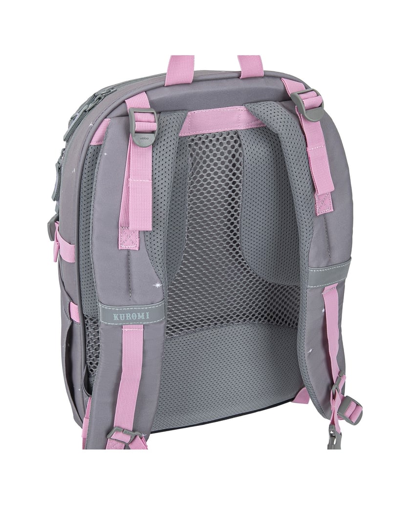 Baagl-Schulrucksack-Skate-Kuromi-Grey-grau