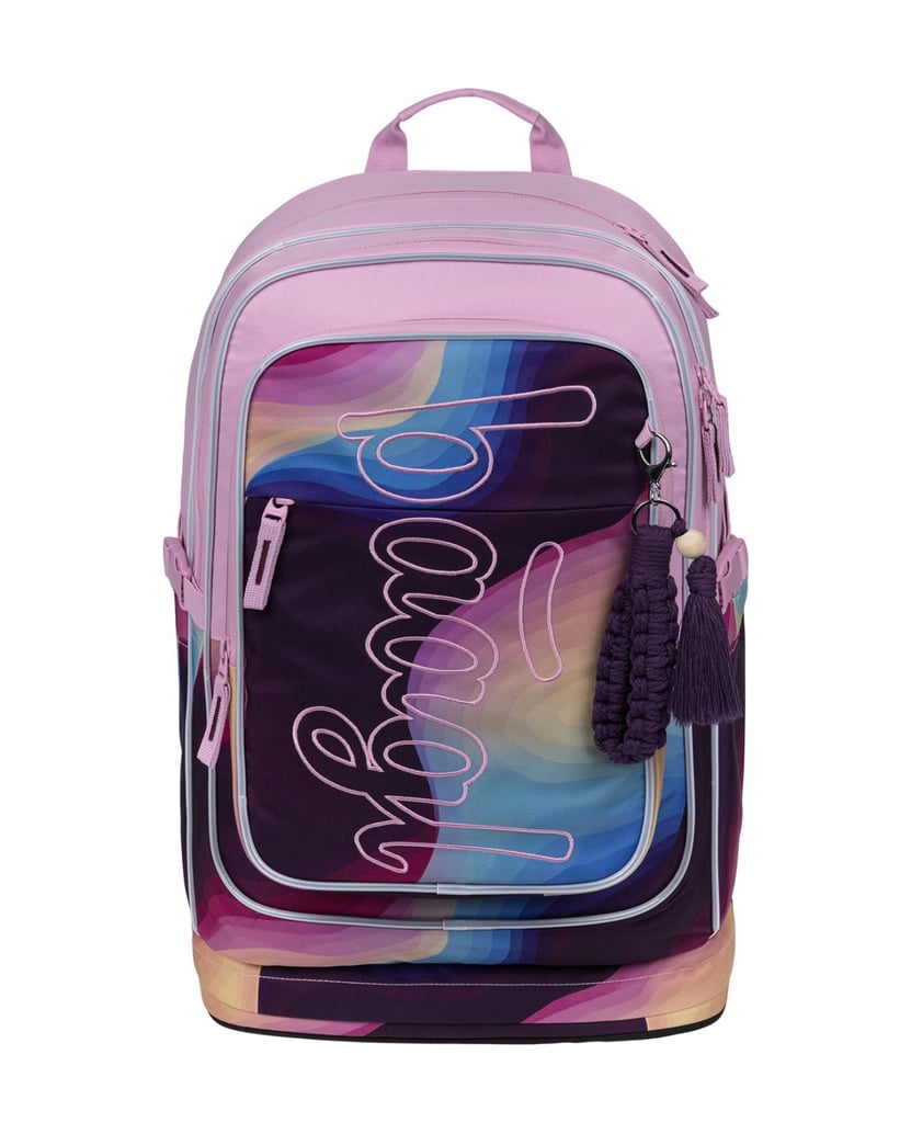 Baagl-Schulrucksack-Set-Cubic-Lyra-3tlg.:-Schulrucksack,-Federmäppchen,-Turnbeutel-rosa