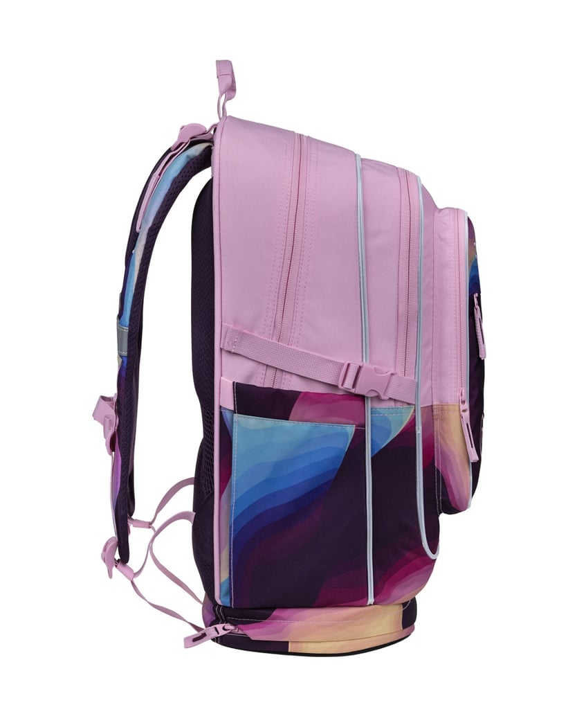 Baagl-Schulrucksack-Set-Cubic-Lyra-3tlg.:-Schulrucksack,-Federmäppchen,-Turnbeutel-rosa