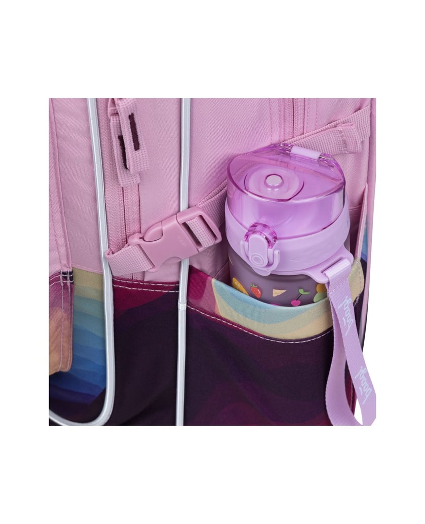 Baagl-Schulrucksack-Set-Cubic-Lyra-3tlg.:-Schulrucksack,-Federmäppchen,-Turnbeutel-rosa
