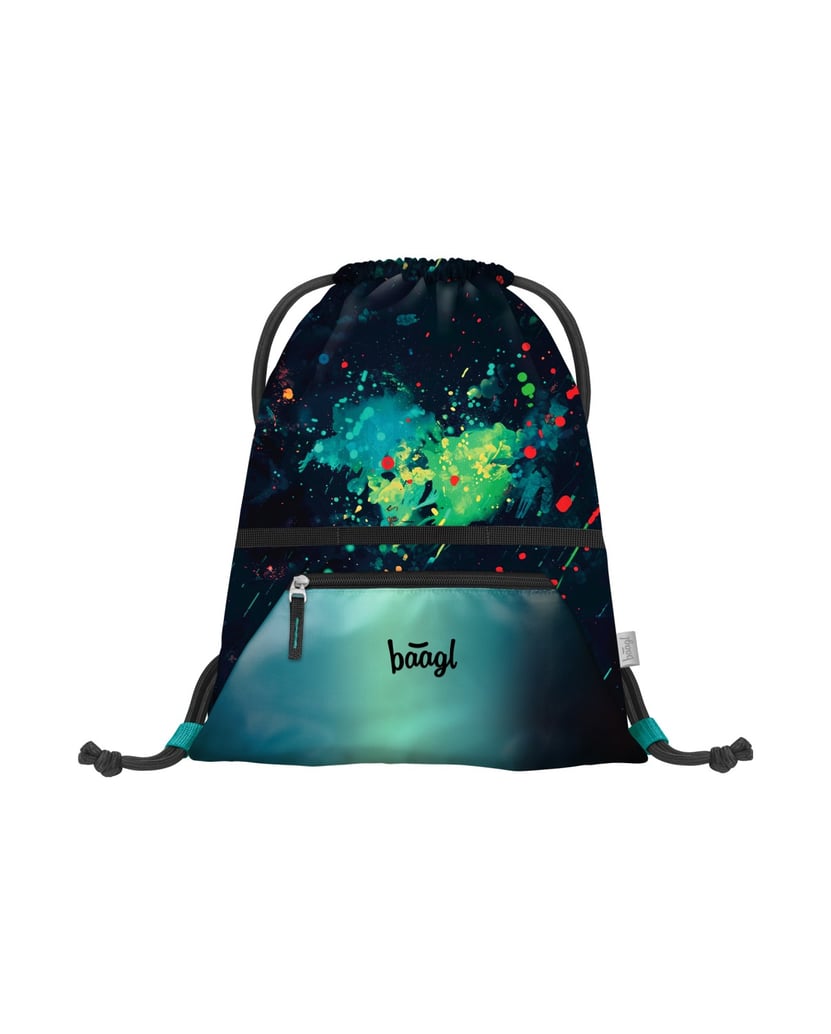Baagl-Schulrucksack-Set-Airy-Plus-Chill-5tlg.:-Schulrucksack,-Federmäppchen,-Turnbeutel,-Schürze,-Brustbeutel-blau