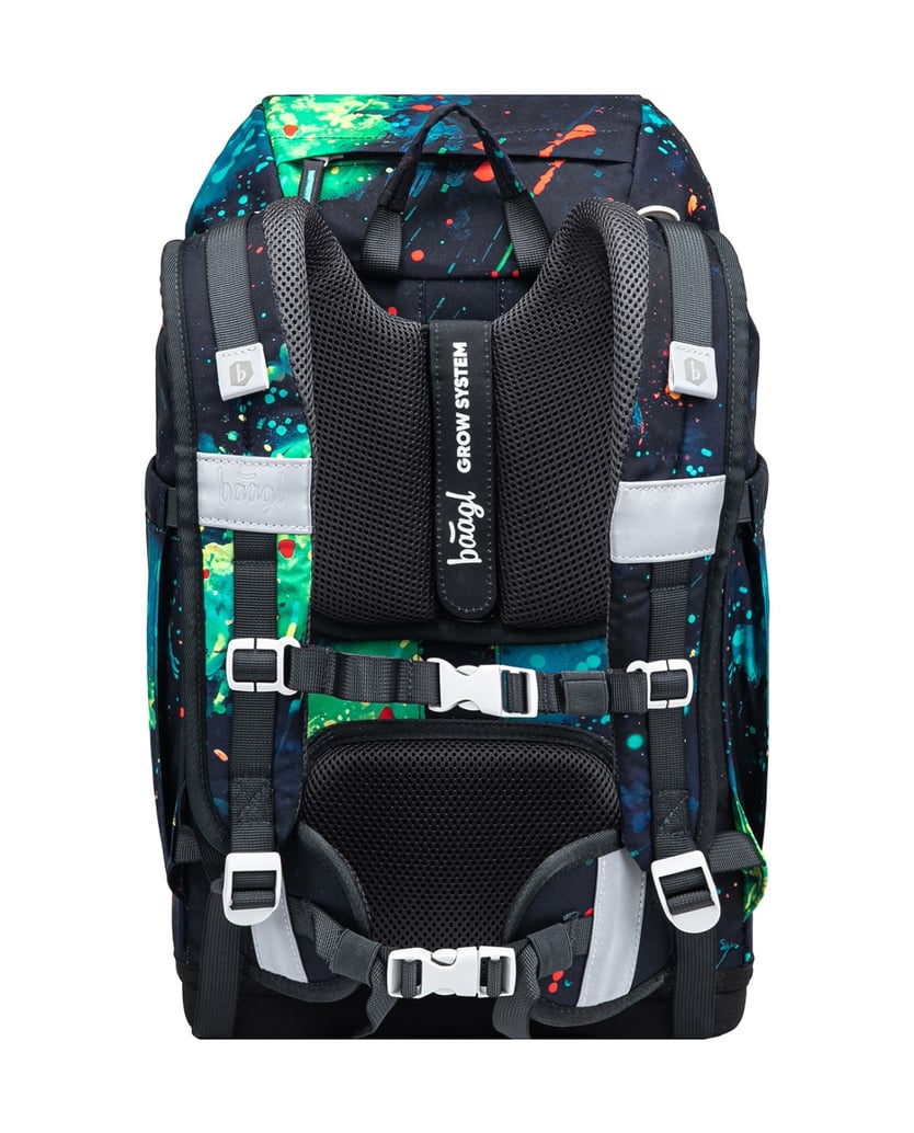 Baagl-Schulrucksack-Set-Airy-Plus-Chill-5tlg.:-Schulrucksack,-Federmäppchen,-Turnbeutel,-Schürze,-Brustbeutel-blau