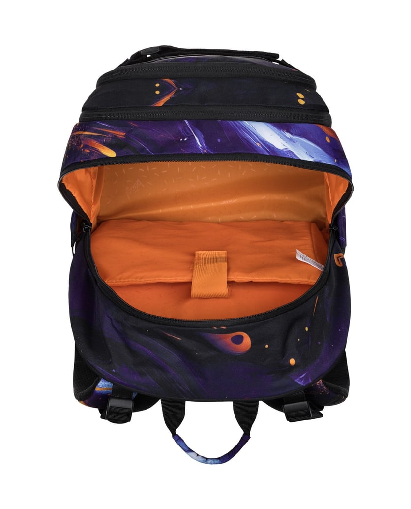 Baagl-Schulrucksack-Set-Skate-Vibe-3tlg.:-Schulrucksack,-Federmäppchen,-Sporttasche-lila