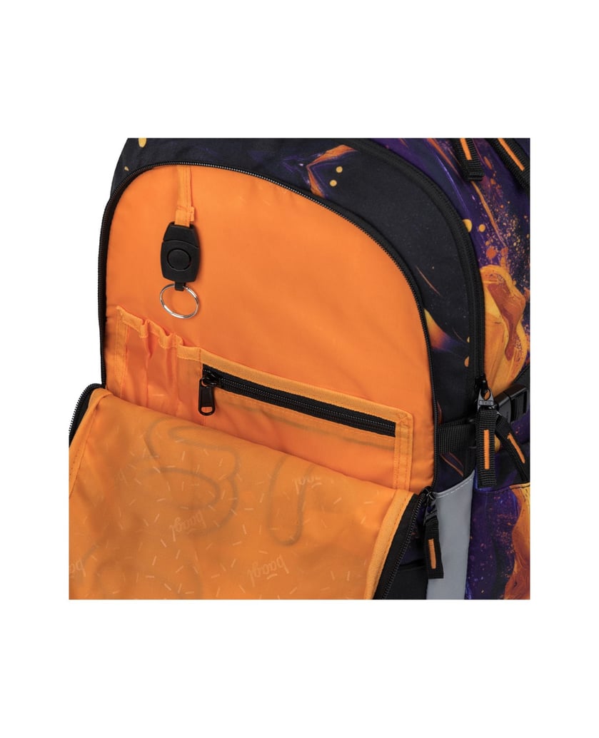 Baagl-Schulrucksack-Set-Skate-Vibe-3tlg.:-Schulrucksack,-Federmäppchen,-Sporttasche-lila