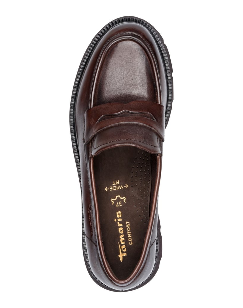 TAMARIS-Slipper-braun-kombiniert