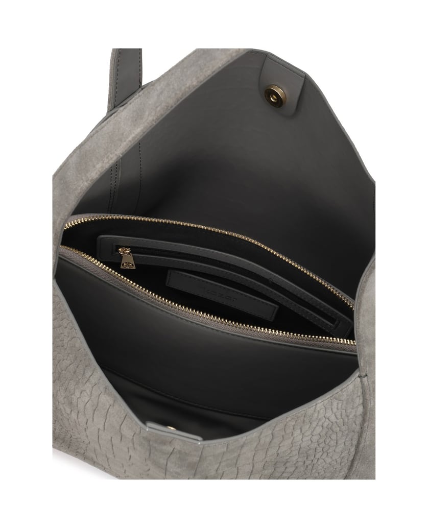 Kazar-Graue-Schultertaschen-aus-Nubuk-mit-Prägung-grau